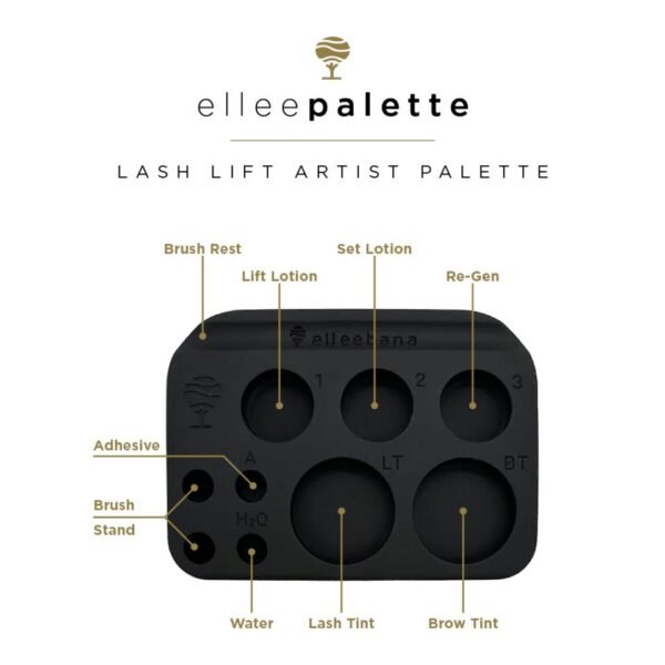 Elleepalette Lash Lift  Paleta de artista negra