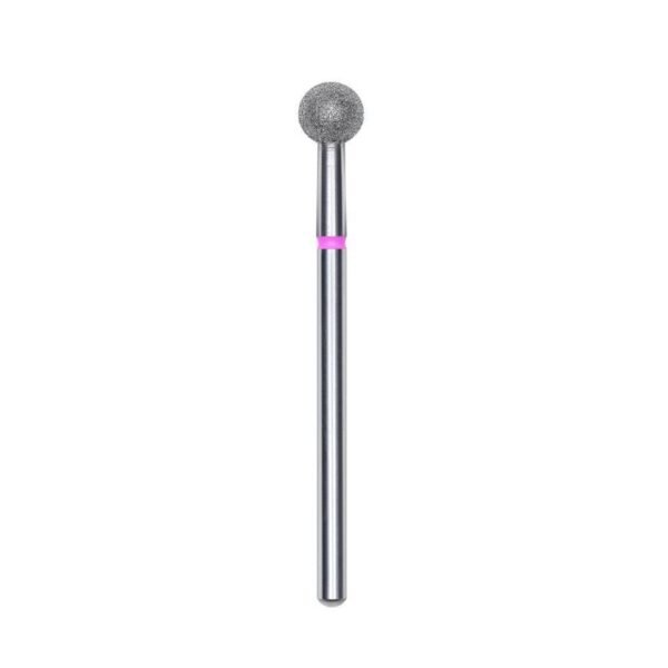 Fresa de diamante para uñas   bola   roja  diámetr
