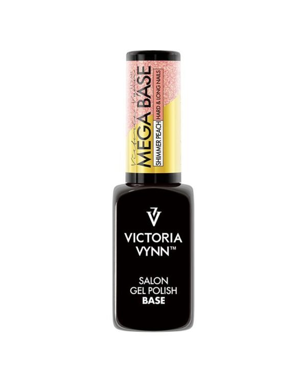 Gel Polish Base MEGA BASE Shimmer Peach 8 ml