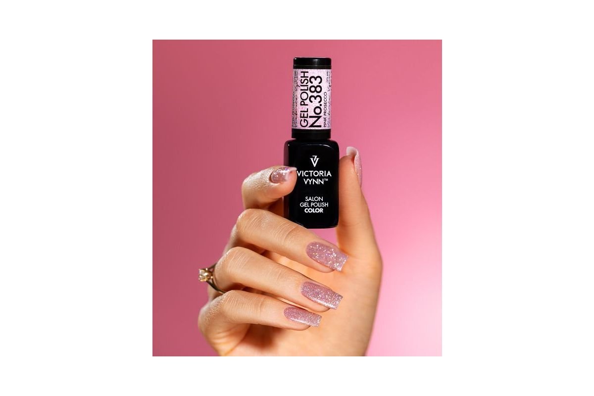 Gel Polish COLOR 383 Pink Prosecco - Imagen 3