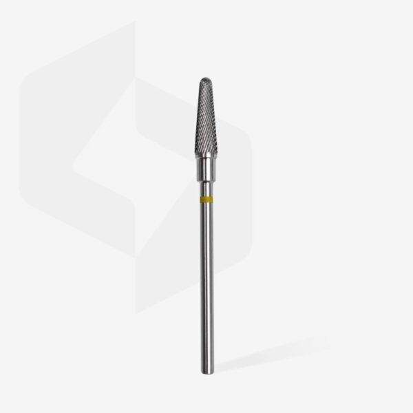 Fresa de carburo para uñas   frustum  amarilla  di