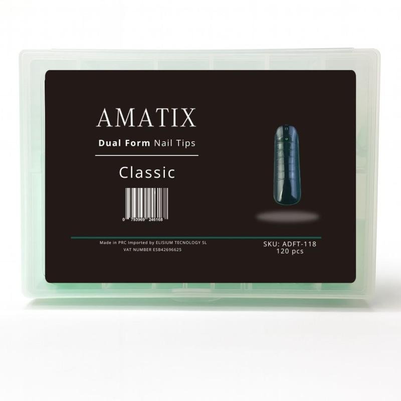 Amatix Dual Form Nail Tips Classic 120uni 12 tamañ