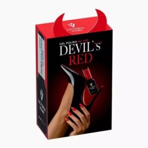 Pack Gel Polish 466 Devil's Red   Top Oh My gloss 